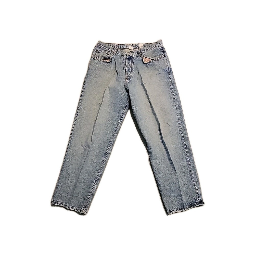 Lucky Brand Dungarees Vintage Jeans Button Fly 38 Streetwear Y2K 90's Wide-Leg